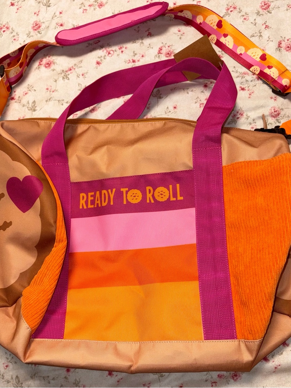 Ready To Roll Pink & Orange Women's Duffle Bag